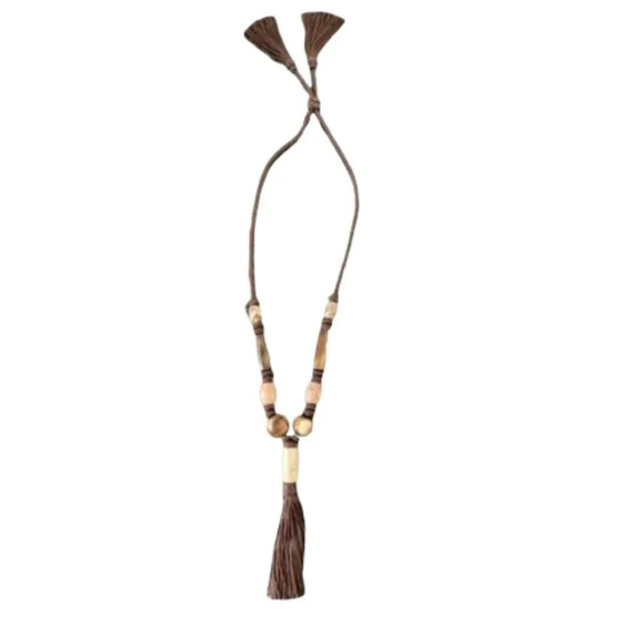 Hand Crafted Jewelry - Bohemian Beaded Tassel Necklace